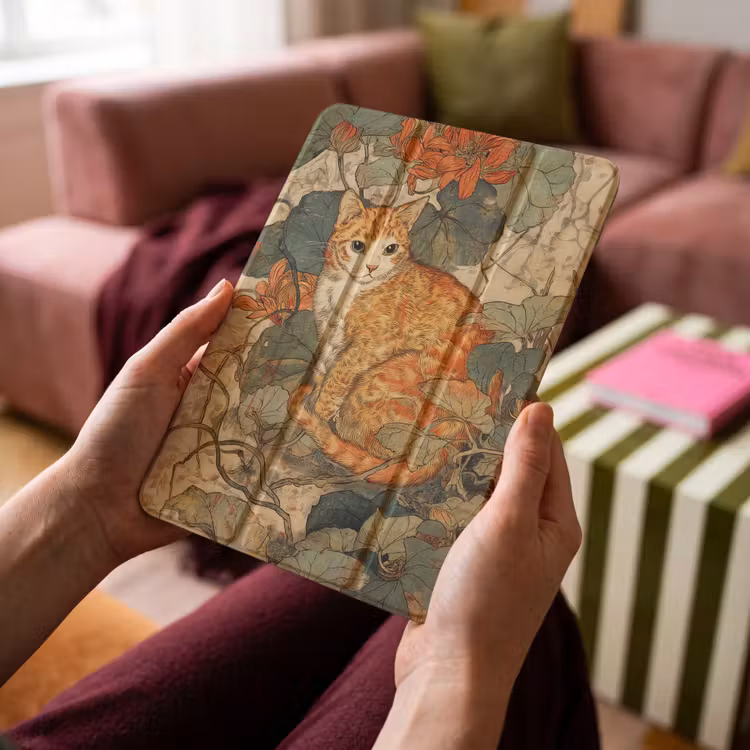 iPad-Hülle - Katze - Ornamental - Blumen — 4