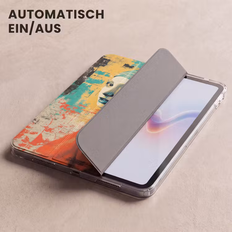 iPad-Hülle - Klassisch - Perlenohrring - Street Art Stil - Farbenfroh — 5