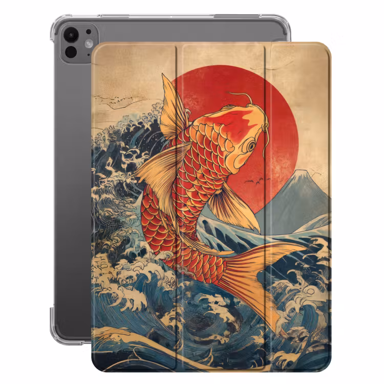 iPad-Hülle - Koi - Meer - Wellen - Sonne — 1