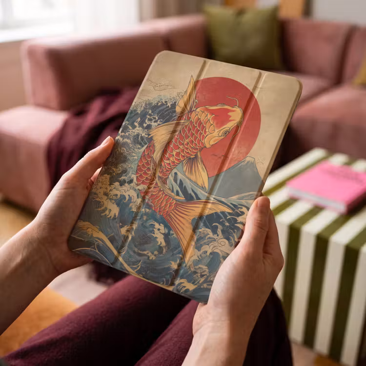 iPad-Hülle - Koi - Meer - Wellen - Sonne — 4