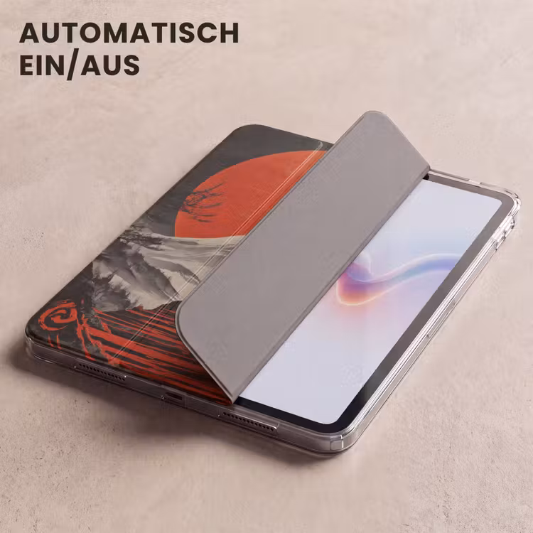 iPad-Hülle - Krieger - Rote Stufen - Sonne - Berg — 5