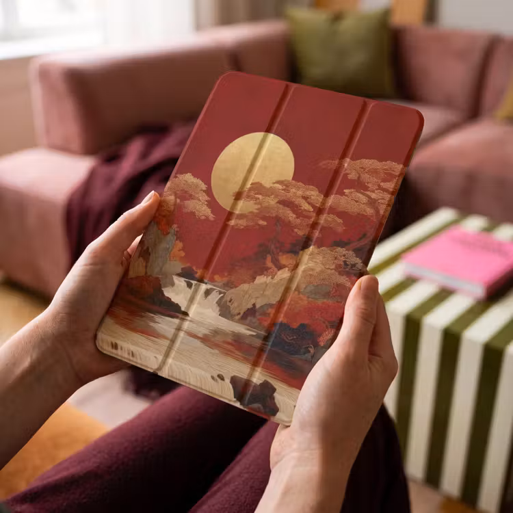 iPad-Hülle - Vollmond - Landschaft - Wasserfall — 4