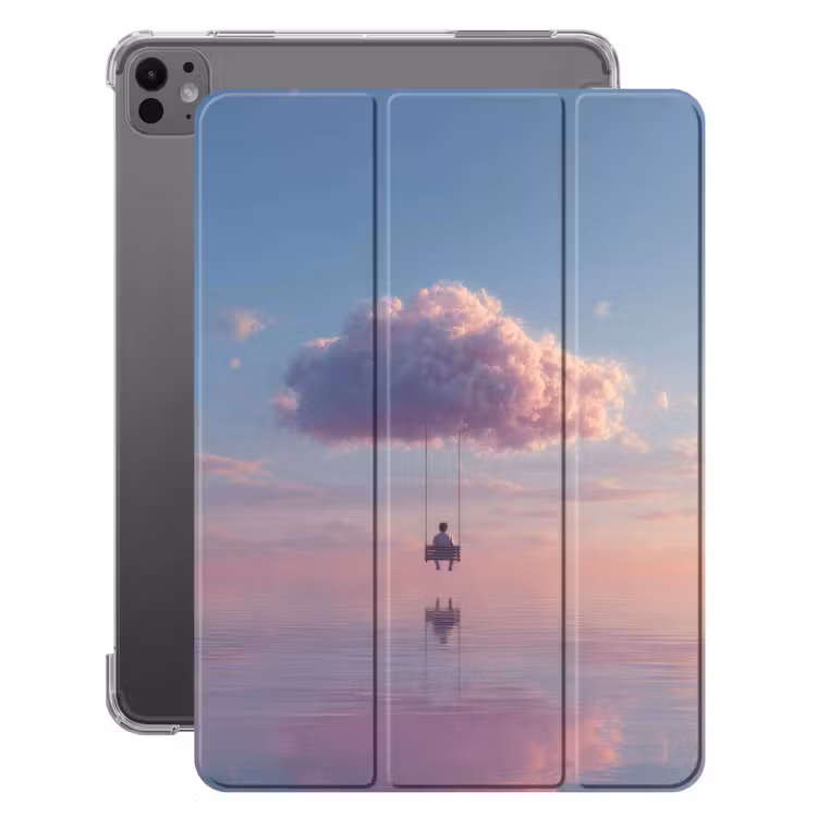 iPad-Hülle - Wolke - Schaukel - Bunter Himmel — 1