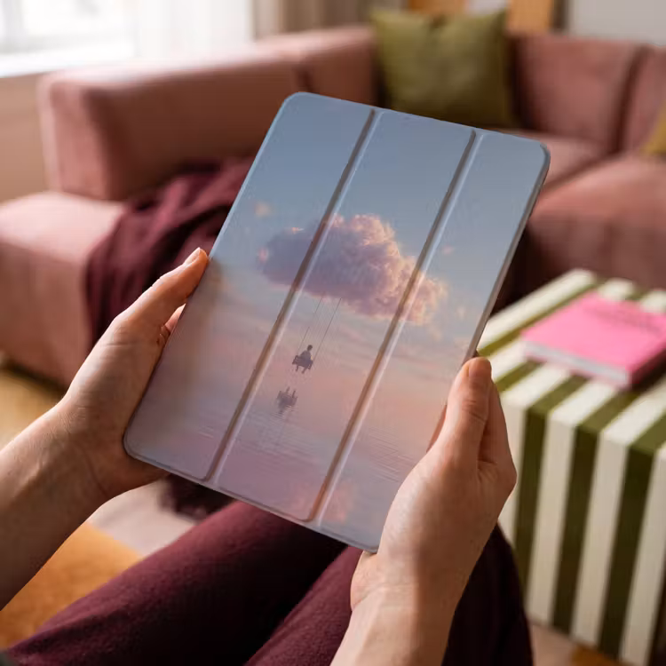 iPad-Hülle - Wolke - Schaukel - Bunter Himmel — 4
