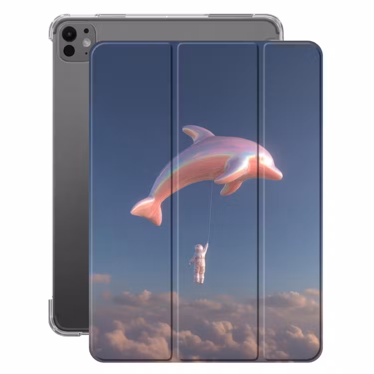 iPad-Hülle - Delfin - Rosa - Astronaut — 1