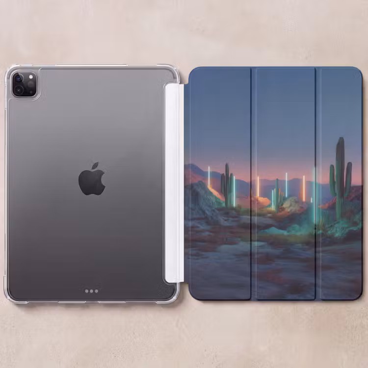 iPad-Hülle - Kaktus - Säulen des Lichts - Sonnenuntergang — 6