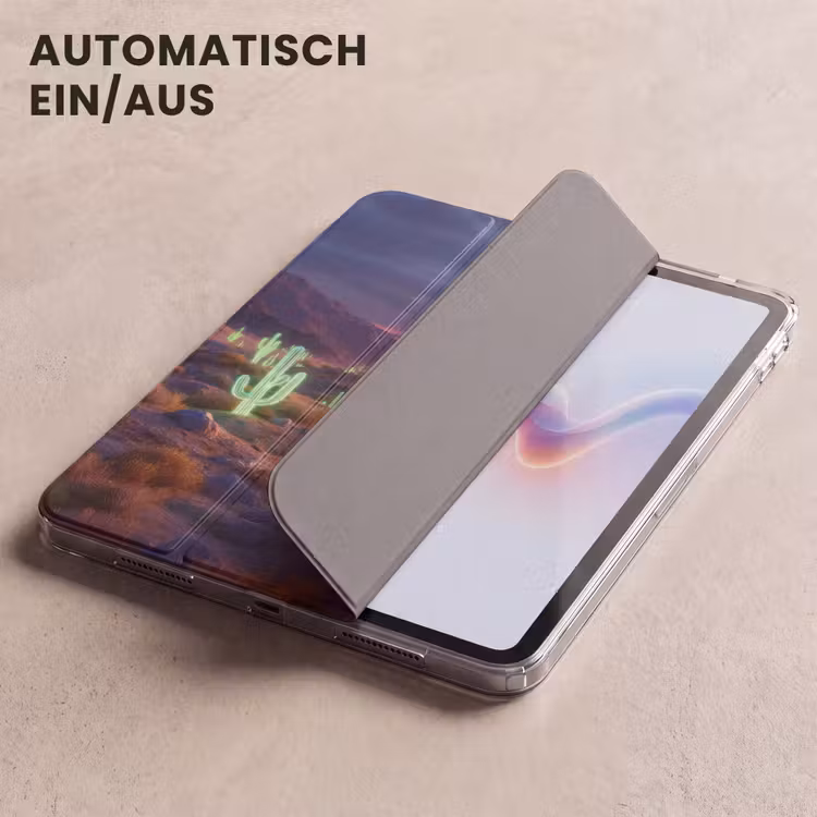 iPad-Hülle - Neon-Kakteen - Wüste - Sonnenuntergang — 5