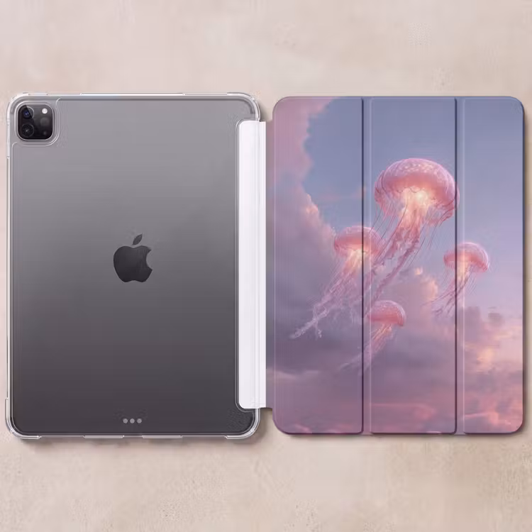iPad-Hülle - Qualle - Rosa - Wolken — 6