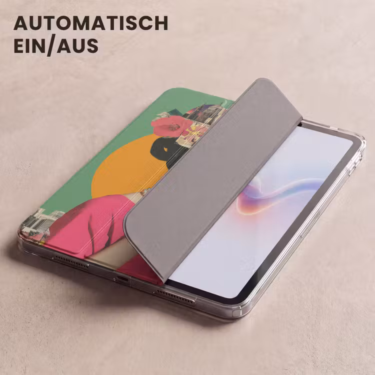 iPad-Hülle - Retro - Frau - Stadt - Sonne — 5