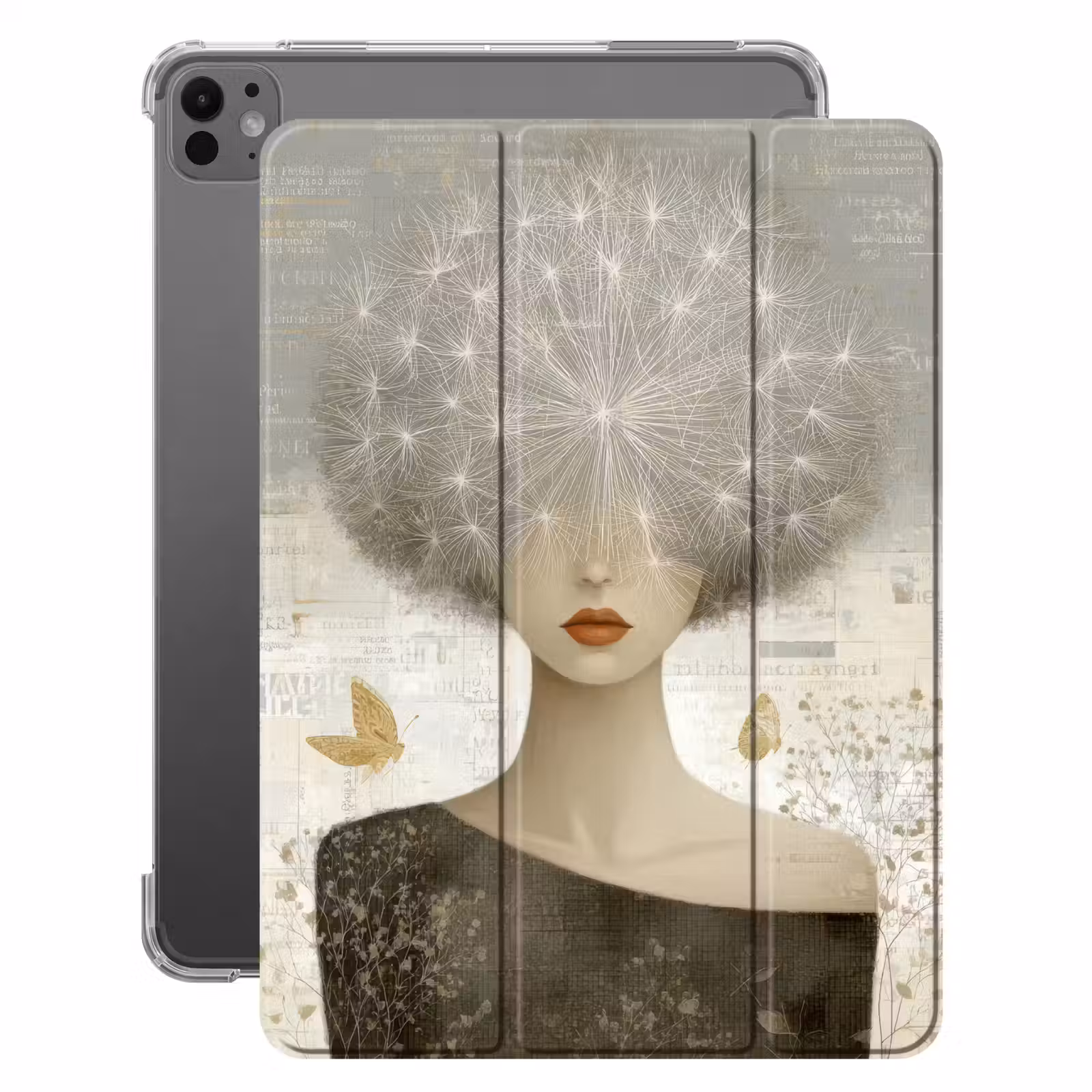 iPad-Hülle - Fluff - Frau - Beige — 1