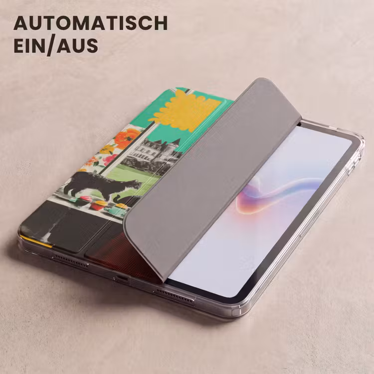 iPad-Hülle - Frau - Küche - Katzen - Durchsichtig — 5