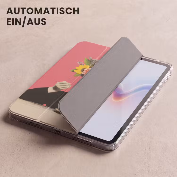 iPad-Hülle - Mädchen - Tasse - Blumen - Rosa — 5