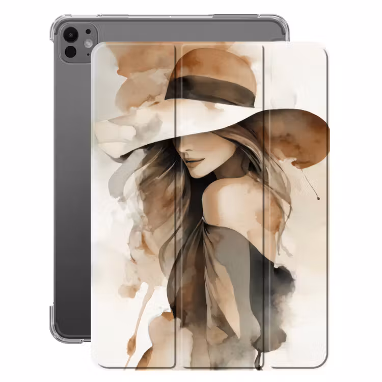 iPad-Hülle - Mysteriös - Frau - Sepia — 1