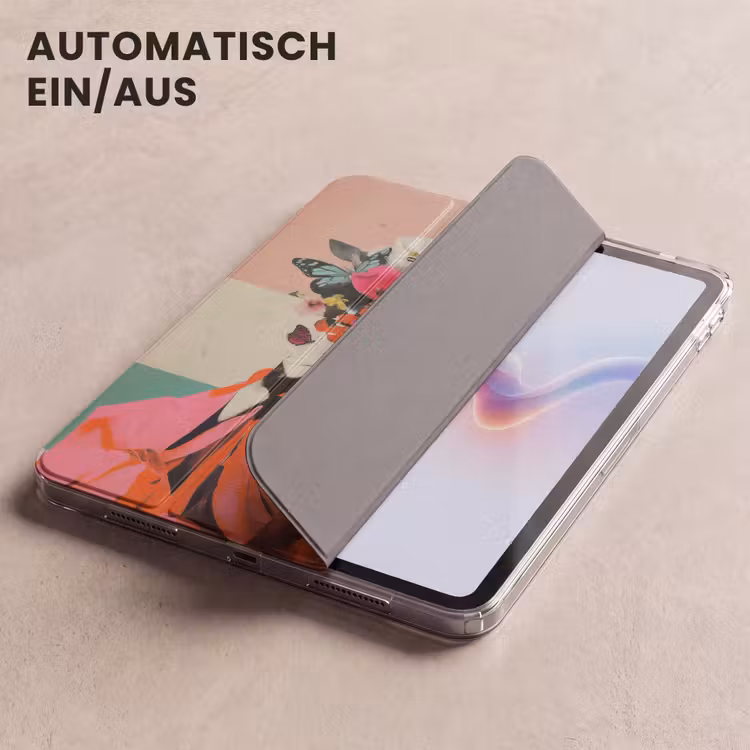 iPad-Hülle - Retro - Frau - Tasse - Schmetterlinge — 5