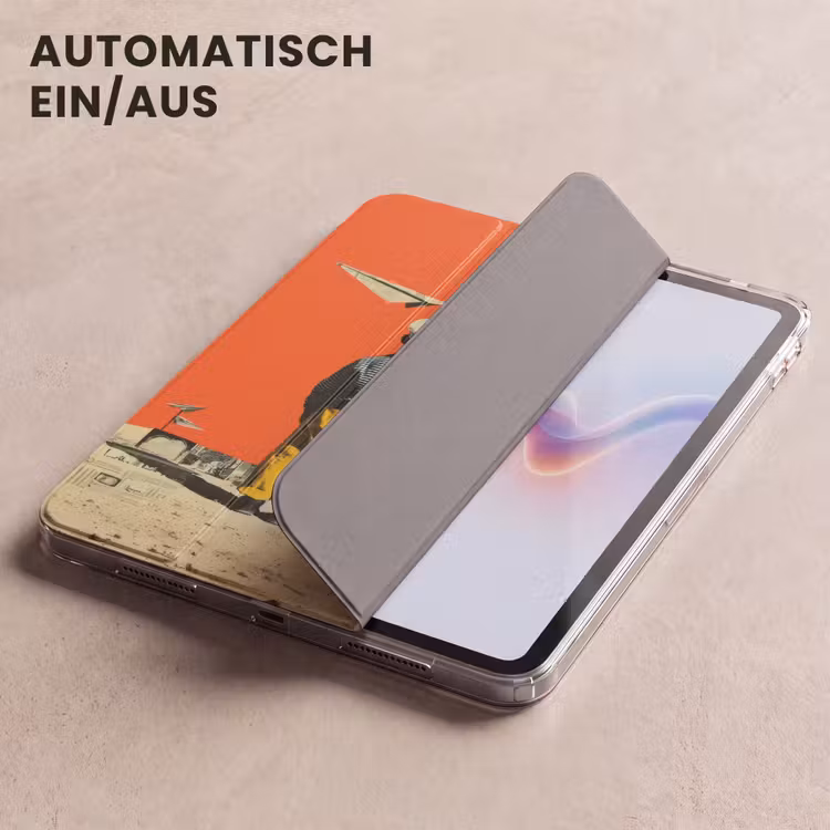 iPad-Hülle - Retro - Junge - Hund - Rot - Grün — 5
