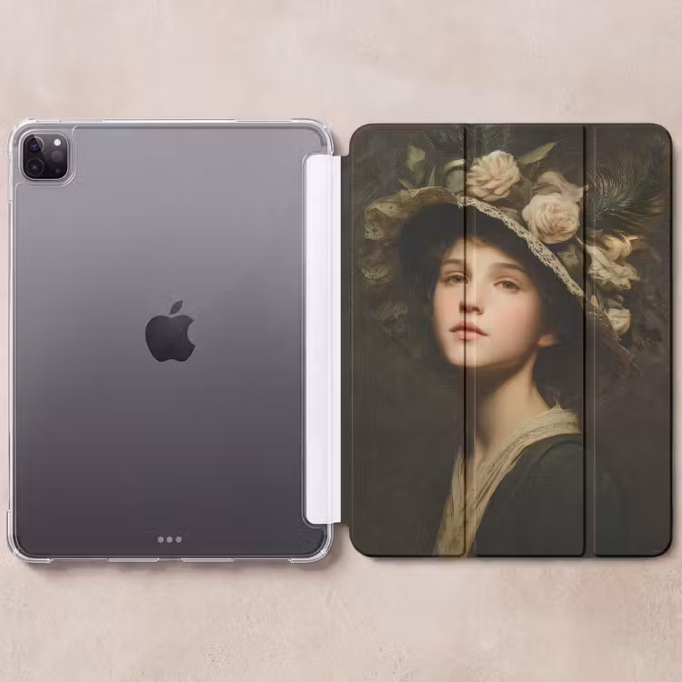 iPad-Hülle - Blumenhut - Porträt - Frau — 6