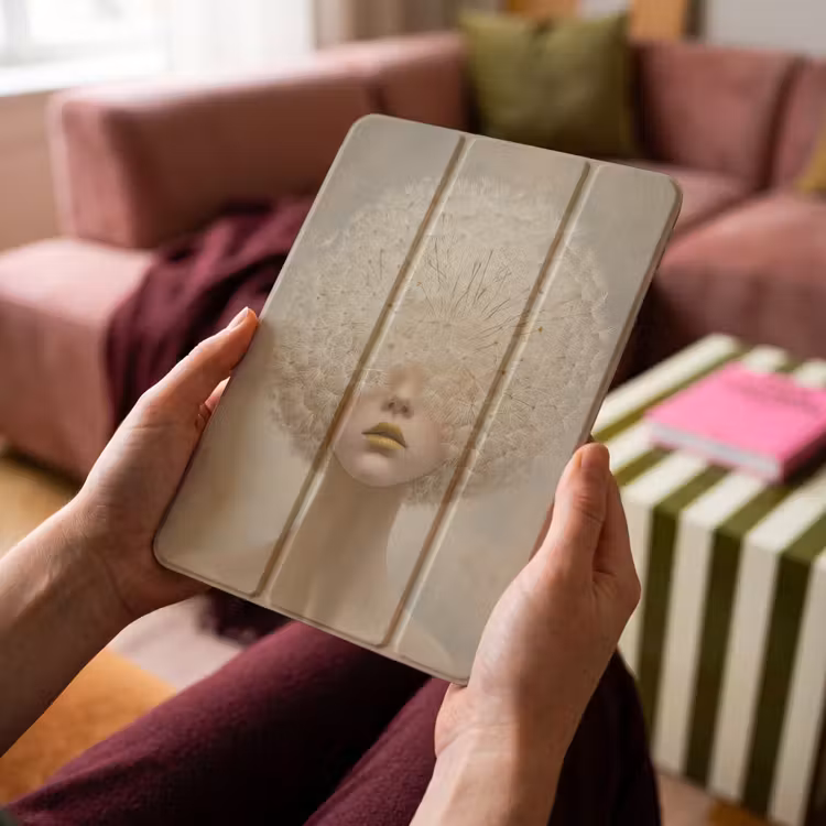 iPad-Hülle - Dreamy - Beige - Löwenzahnsamen — 4