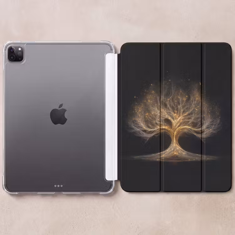 iPad-Hülle - Lichter - Baum - Abstrakt - Schwarz — 6
