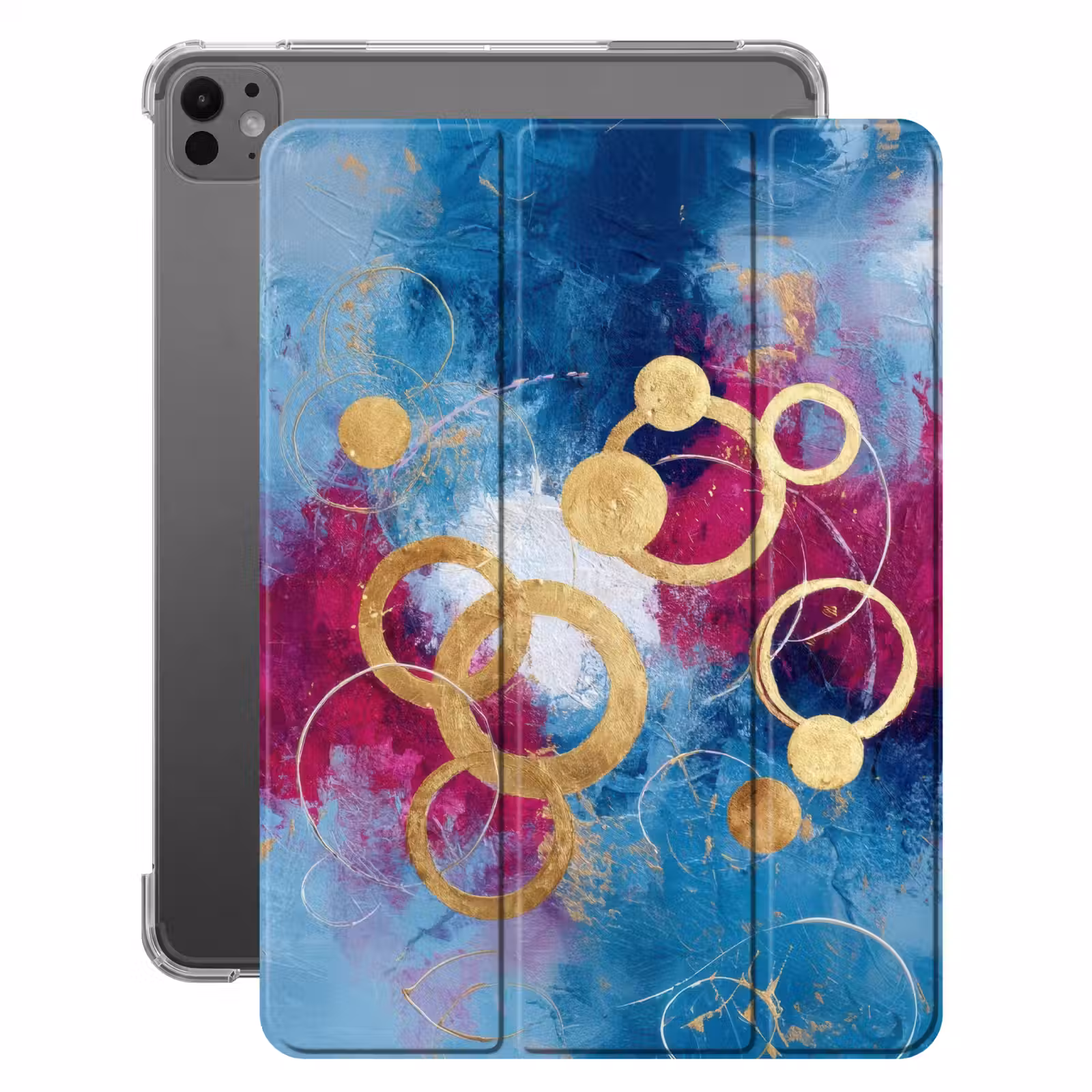 iPad-Hülle - Kreise - Gold - Abstrakt — 1