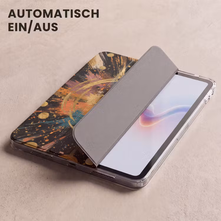 iPad-Hülle - Explosion - Farbtextur - Gold - Abstrakt — 5
