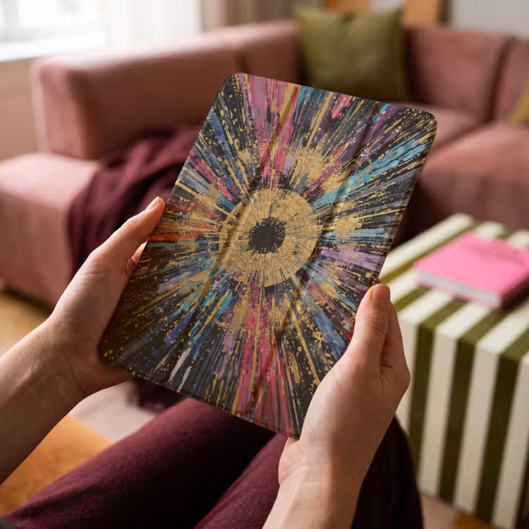 iPad-Hülle - Explosion - Gold - Bunt - Abstrakt — 4