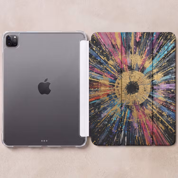 iPad-Hülle - Explosion - Gold - Bunt - Abstrakt — 6