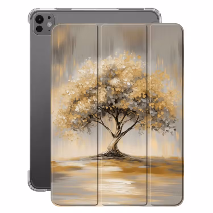 iPad-Hülle - Gemälde - Baum - Abstrakt - Blätter — 1