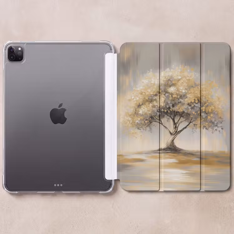 iPad-Hülle - Gemälde - Baum - Abstrakt - Blätter — 6