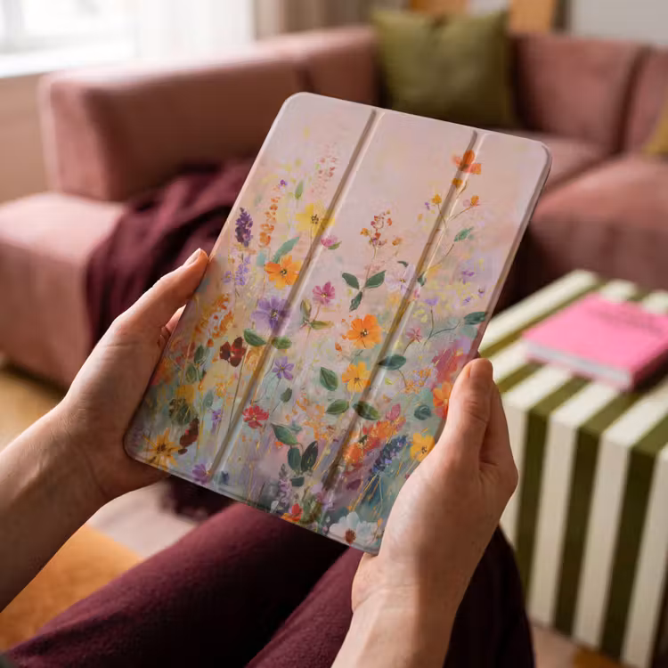 iPad-Hülle - Gemälde - Blumen - Abstrakt - Farbenfroh — 4