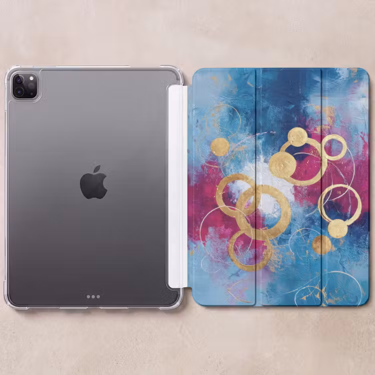 iPad-Hülle - Kreise - Gold - Abstrakt — 6