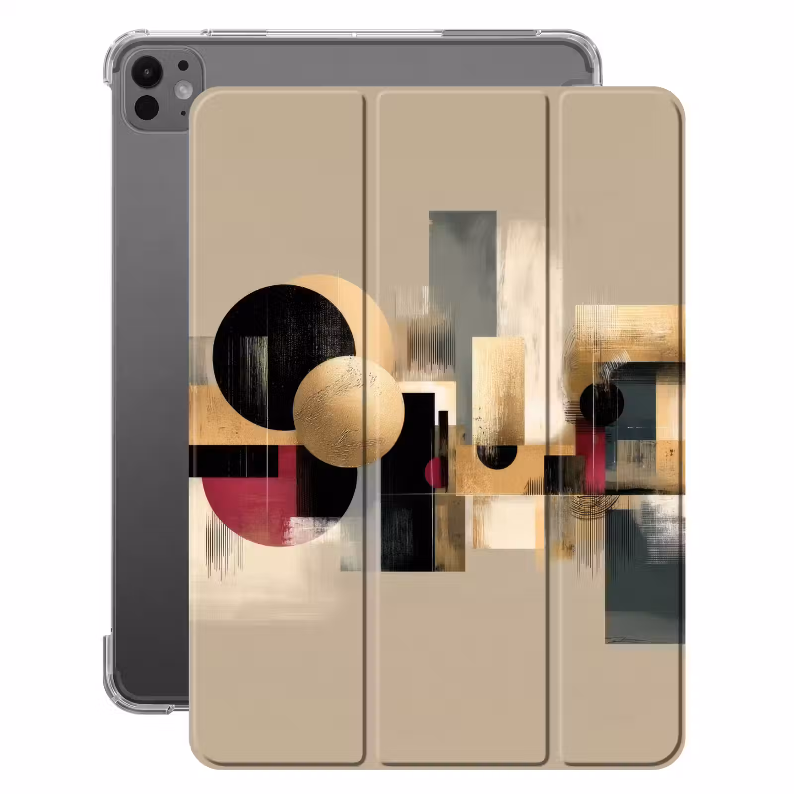 iPad-Hülle - Abstrakt - Formen - Beige - Texturen — 1
