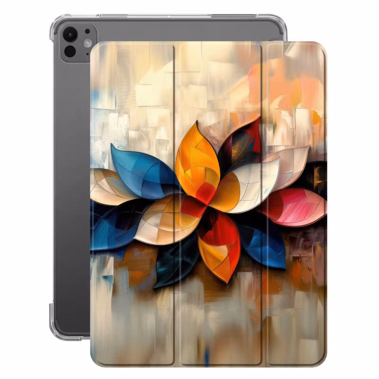 iPad-Hülle - Blume - Abstrakt - Bunt - Blätter — 1