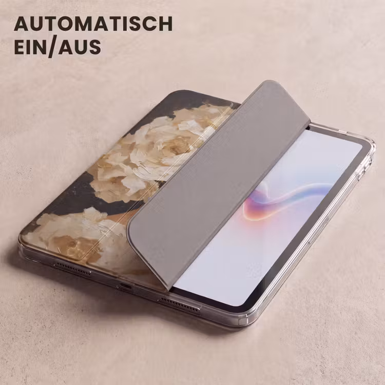 iPad-Hülle - Abstrakt - Frau - Blumen - Weiß — 5