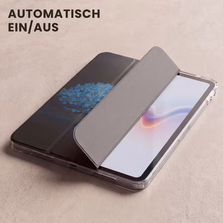 iPad-Hülle - Baum - Blau - Blätter - Pinselstriche — 5