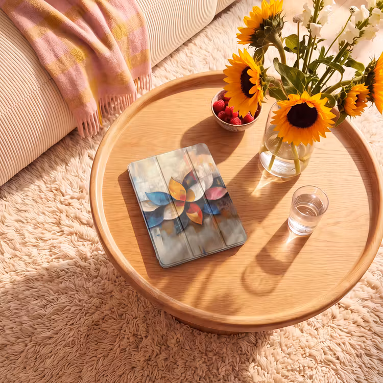 iPad-Hülle - Blume - Abstrakt - Bunt - Blätter — 2
