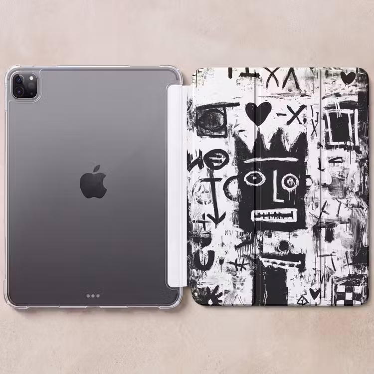 iPad-Hülle - Formen - Gesucht - Schwarz - Abstrakt — 6