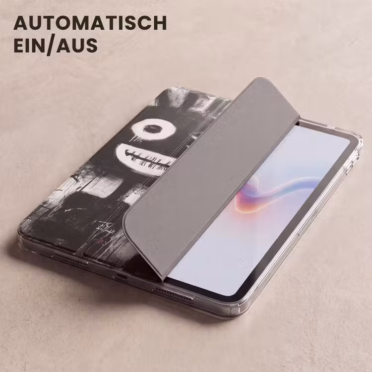 iPad-Hülle - Malerei - Figuren - Schwarz - Abstrakt — 5
