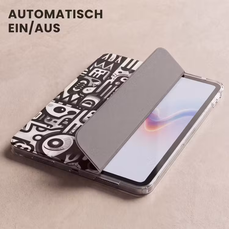 iPad-Hülle - Symbole - Abstrakt - Grafik - Schwarz — 5