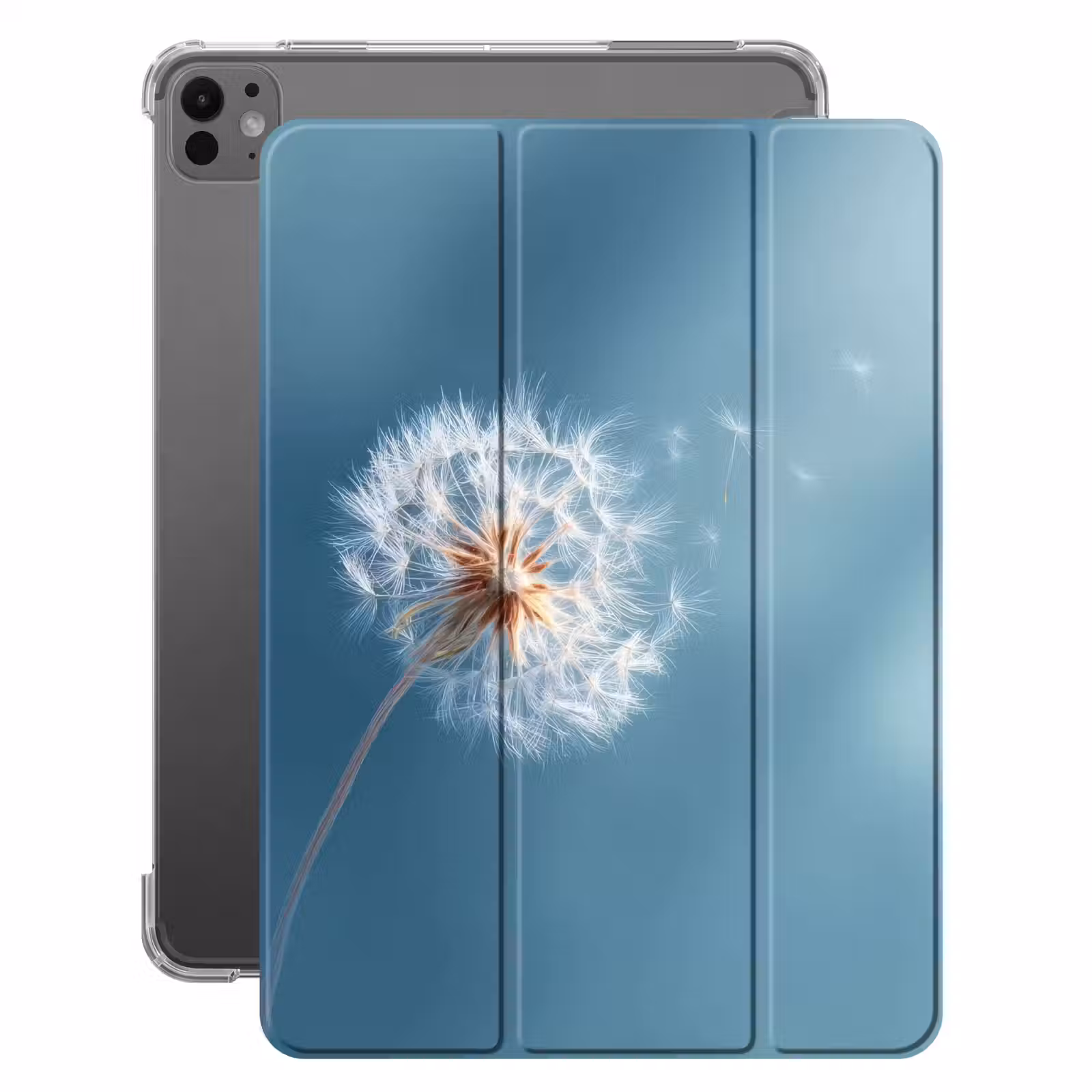 iPad-Hülle - Löwenzahn - Wind - Blau — 1