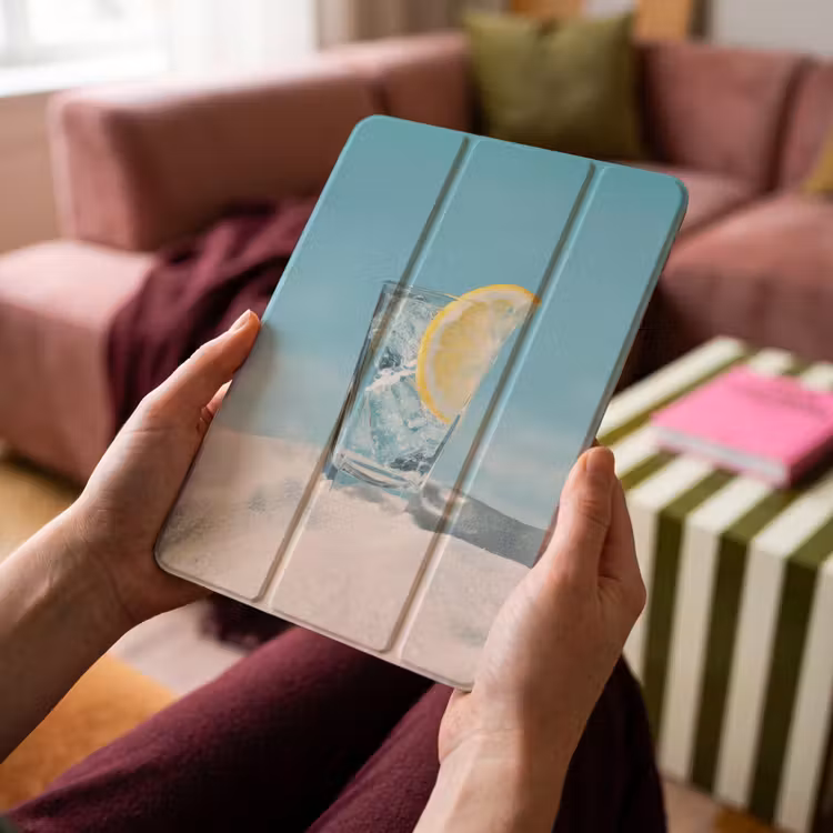 iPad-Hülle - Glas - Eiswürfel - Zitrone — 4