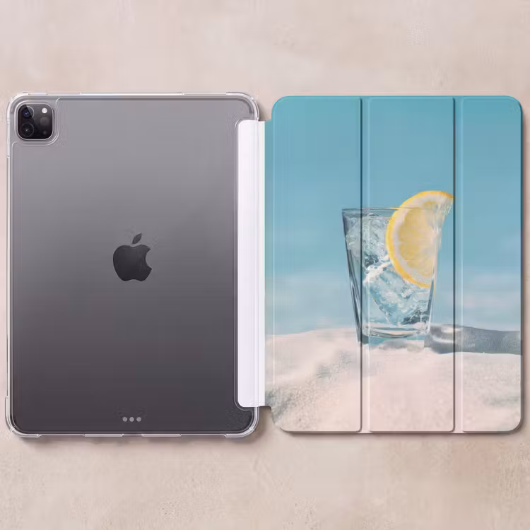 iPad-Hülle - Glas - Eiswürfel - Zitrone — 6