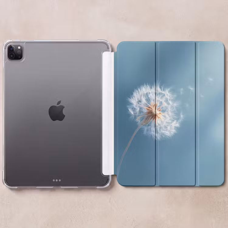 iPad-Hülle - Löwenzahn - Wind - Blau — 6