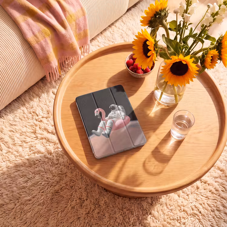 iPad-Hülle - Astronaut - Flamingo - Schwimmband - Rosa — 2