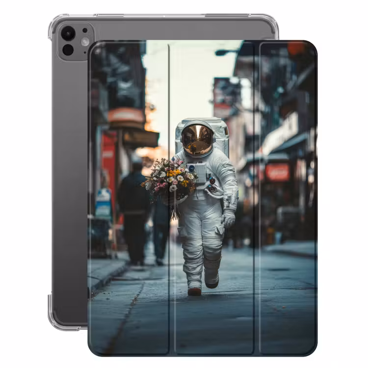 iPad-Hülle - Blumenstrauß - Blumen - Bunt - Astronaut — 1