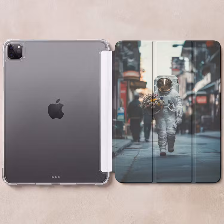 iPad-Hülle - Blumenstrauß - Blumen - Bunt - Astronaut — 6