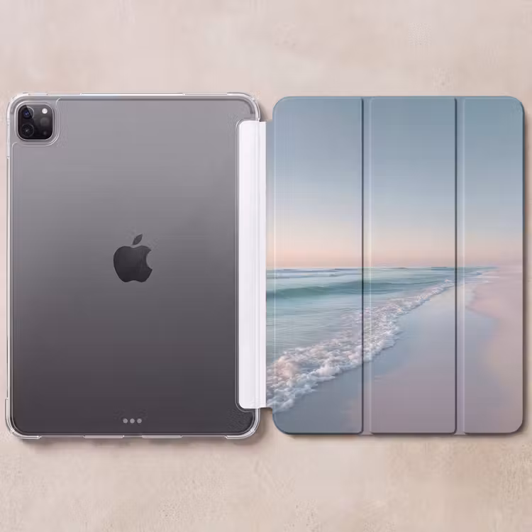 iPad-Hülle - Küstenlinie - Pastell - Wasser — 6