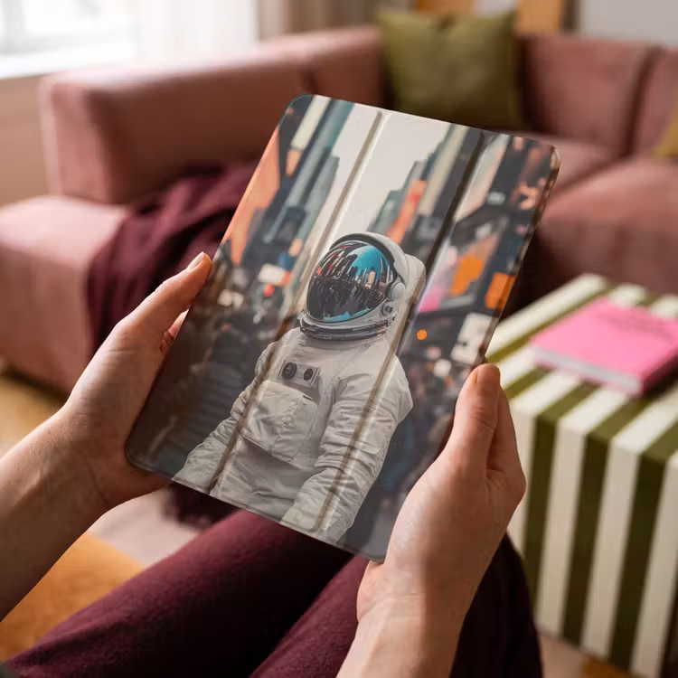 iPad-Hülle - Stadt - Menschen - Astronaut - Weiß — 4