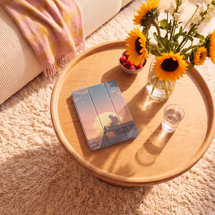 iPad-Hülle - Van - Katze - Sonnenuntergang - Orange — 2