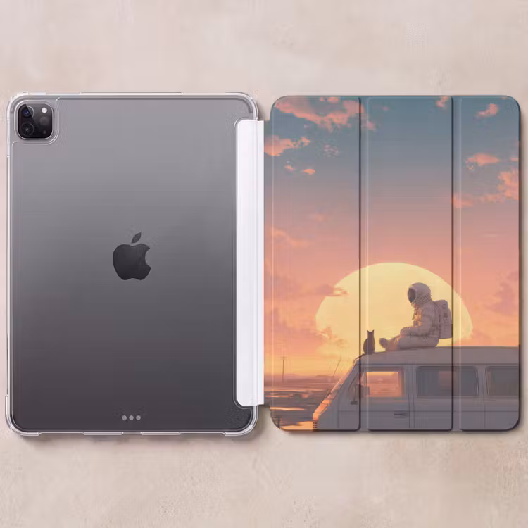 iPad-Hülle - Van - Katze - Sonnenuntergang - Orange — 6