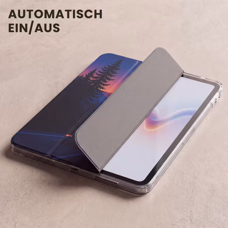 iPad-Hülle - Auto - Dunkle Kiefern - Sonnenuntergang — 5